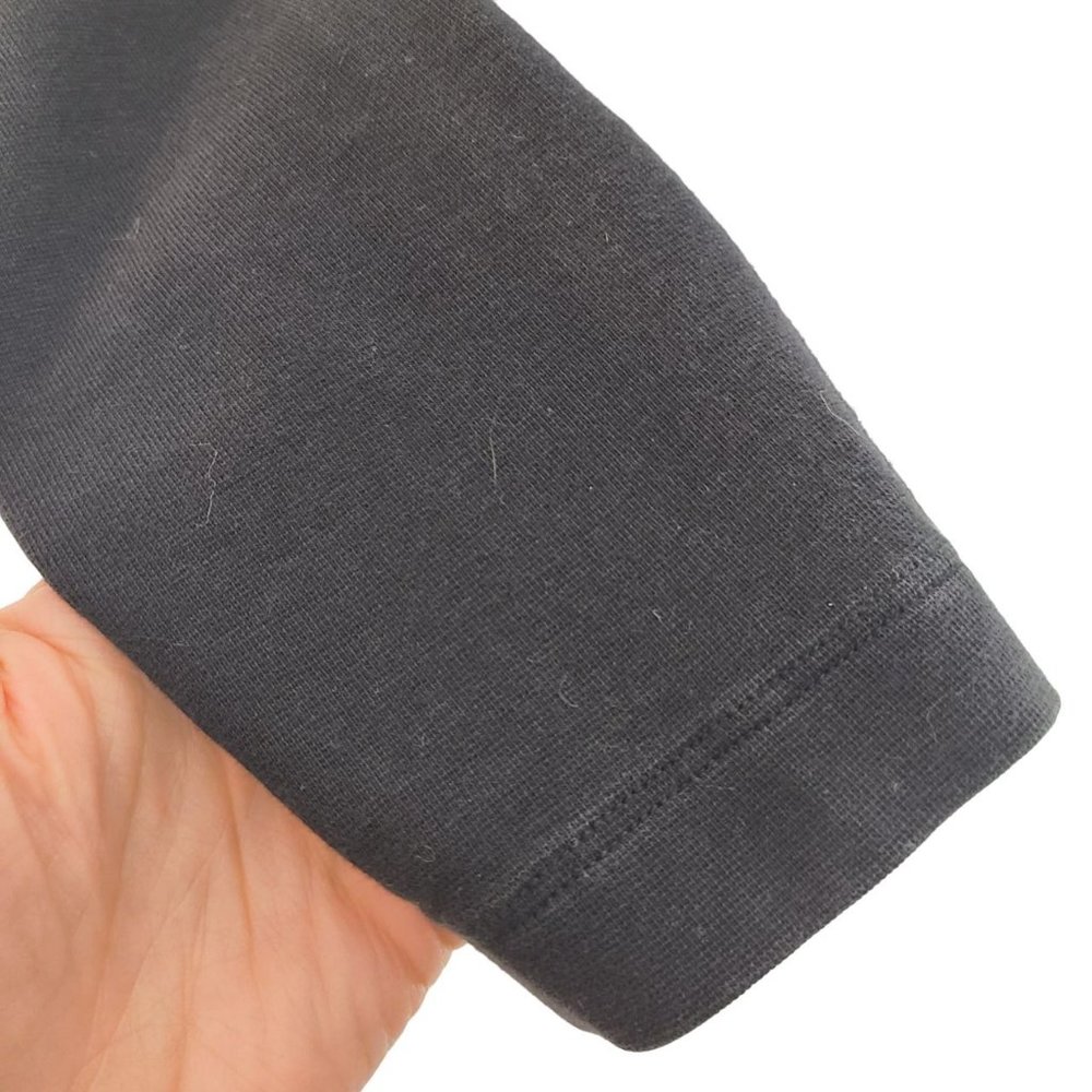 Patagonia Womens S Black Organic Cotton Crew Neck Long Sleeves Mini Dress - Picture 4 of 7